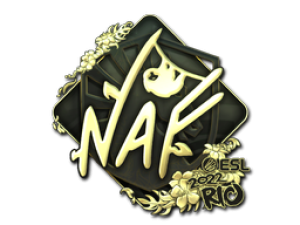 Наклейка|NAF(золотая)|Рио2022